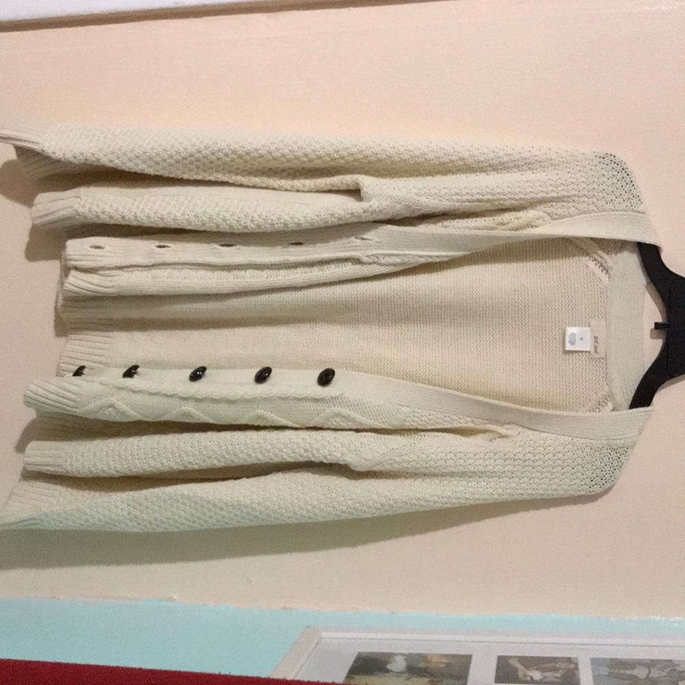 Cream cardigan from wet seal